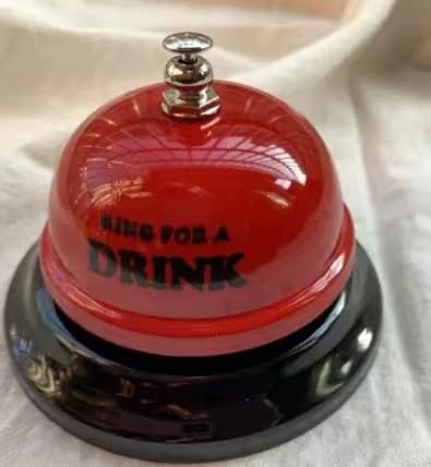 Cute Desk/Kitchen/Bar Counter Top Service Call Bell Ring - color: Red