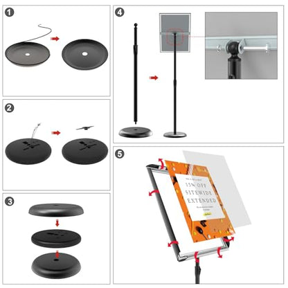 KOOV 11x17 inch Adjustable Floor Standing Solder Stand - size: 11 x 17 Inches,2pack