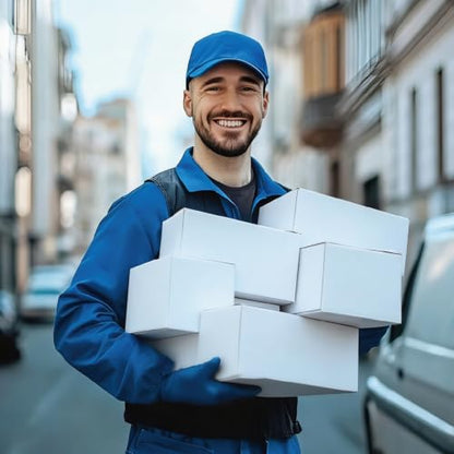 40 Pack 8x6x6 Inches Small Shipping Boxes, White Corrugated Cardboard Box for Packaging Small Business, Mailing and Moving - size: 40 Pack 8x6x6 Inches