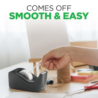 Scotch Desktop Tape Dispenser, Black Two-Tone, 1 Dispenser/Pack (C60-BK) - size: Up To 3/4 In