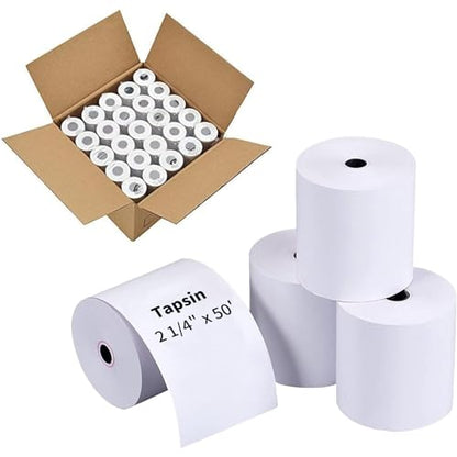 2-1/4'' X 50' Thermal Receipt Paper - Credit Card Paper Rolls - Cash Register Roll - Premium Thermal Printer Paper - 1000 Rolls - size: 2 1/4" x 50', style: 1000 Rolls
