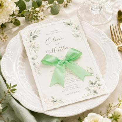 Mint Green Bows 60 Pcs 3.5 Inch Pre-Tied Satin Ribbon Bows, Adhesive Dots - color: Mint green, size: 60 PCS