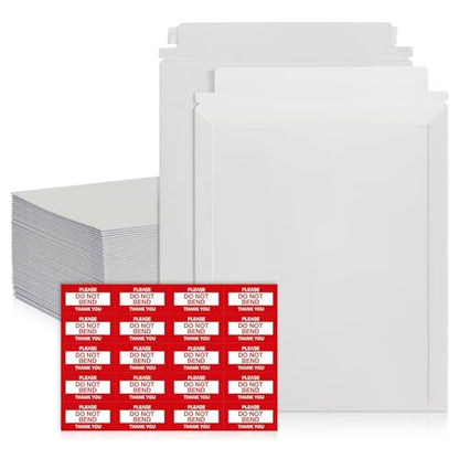 50 Pack 9.75x12.5 Inches Rigid Mailers, Self Adhesive Cardboard Mailers - size: 9.75x12.5" - Pack of 50