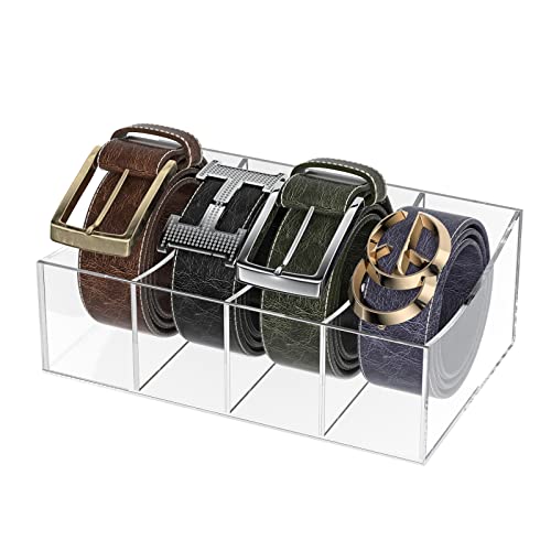 Acrylic Belt Organizer - color: 4 Compartments