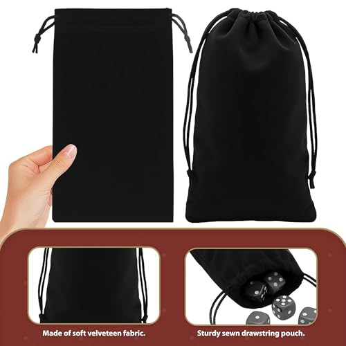 Mandala Crafts 8x17 Black Velvet Drawstring Bags for Shoe Dusting Bags - color: Black 8X17 Inches, size: 1 Count (Pack of 10)