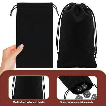 Mandala Crafts 8x17 Black Velvet Drawstring Bags for Shoe Dusting Bags - color: Black 8X17 Inches, size: 1 Count (Pack of 10)