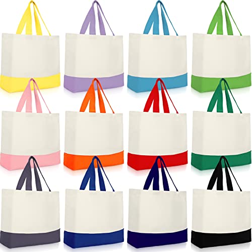 Epakh Canvas Tote Bags Bulk 18.5 x 15 In - color: Stylish Color