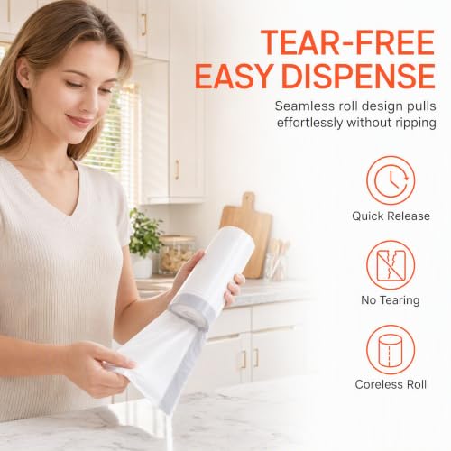 Perfect Fit Code M 200 Count Heavy Duty Trash Bags with Reinforced Drawstring 1.2 Mil Thick Heavy Duty Quality Drawstring 8-12 Gallon Garbage Liners GRAND SAVE! - color: for Code M 200 Count
