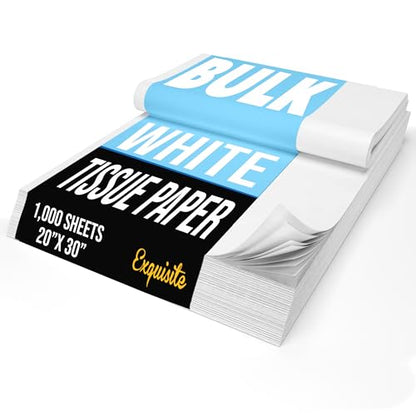 Crown Display White Tissue Paper for Gift Bags 20" X 30" 1000 Sheets - size: 1000 Sheets (20 x 30)