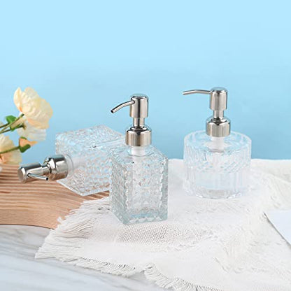 YunNasi Soap Dispenser with Pump, Clear Crystal Design, Refillable - color: Style 4