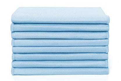 Zflow Microfiber Glass Cleaning Cloths - 24 Pack (16 x 16) - Streak Free - Lint Free - Quickly Clean Windows, Windshields, Mirrors, and Stainless Steel - size: 16"x16" (Pack of 3)
