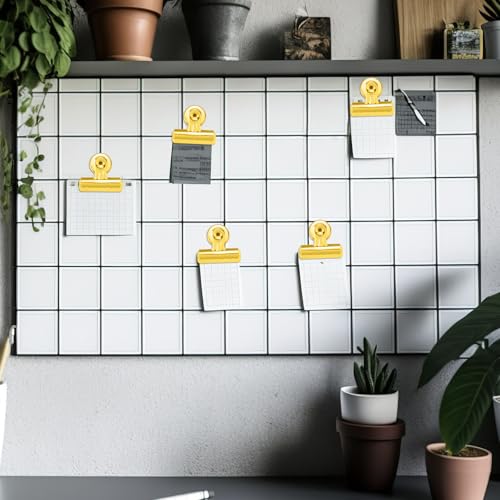 MorningRo 18 Pcs Magnetic Clips Metal Heavy Duty, Gold, 2.2 Inch - color: Gold
