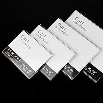 20pcs Price Label Holders, Product Sign Holders, Shelf Tag Display Stands - size: Paper Size:10x20cm