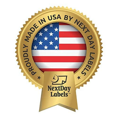 NextDayLabels Half Sheet Shipping Labels 5.5" x 8.5" – Printable Blank Labels for Laser & Inkjet Printers, White Self-Adhesive Stickers, 2 Per Page for Ship, FBA, UPS & FedEx, Made in USA, 50 Pack - size: 50 Sheets