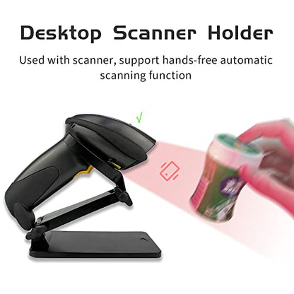 Universal Barcode Scanner Holder, Desktop Barcode Scanning Holder, Hands Free Adjustable Barcode Scanner Stand Support Wall Mount for Most Scanner Barcode Scanners Scan Gun (Style Z) - style: Style Z