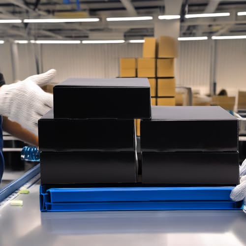 Rempry 6 Pack 12x9x3 Black Shipping Boxes, Large Cardboard Mailer Boxes for Small Business Shipping Packaging - color: Black, size: 12X9X3-6 Pack