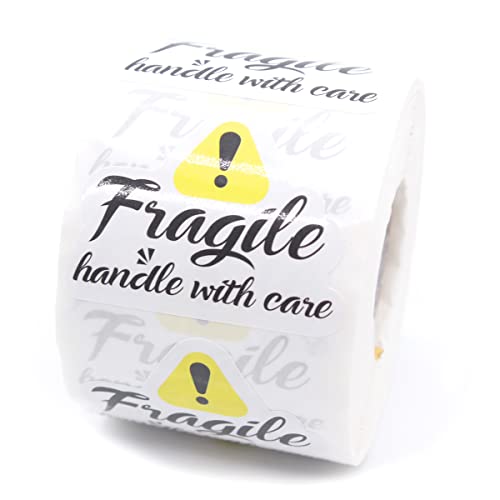 Cute Fragile Stickers,Please Handle with Care Sticker for Small Business Mail Business Shipping Package Packing 500 PCS