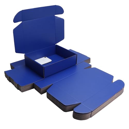 Sapphire Blue Shipping Packaging MEIANJU Hard Cardboard Gift Wrap Boxes - color: Sapphire Blue-20PCS