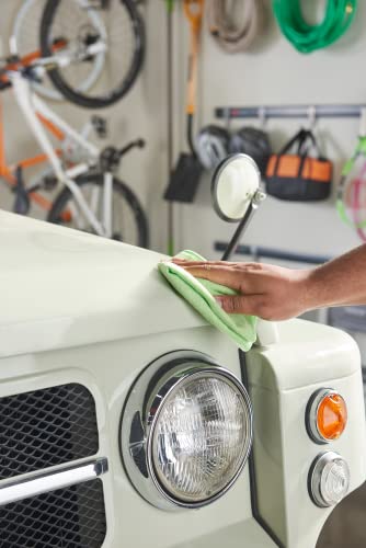 Quickie Cleaning 32-Pack Microfiber Cleaning Cloth 14"x14" inch Green All-Purpose Towel/Wiper for Multi-Purpose Indoor/Outdoor Cleaning/Dusting/Polishing on Kitchen/Bathroom/Auto Surfaces - size: 14 inch x 14 inch, style: 32 Pack