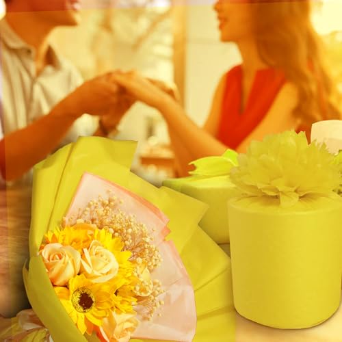 Jkopsnr 100 Sheets Yellow Tissue Paper 20x14 Inches - color: Yellow, size: 14x20
