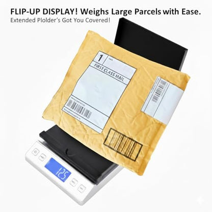 Smart Weigh Digital Postal Shipping Scale, 66 lb Capacity, 0.3 oz Readability, Hold & Tare Function, High-Accuracy Scale, Includes Batteries & USB-C - color: 66 lbs