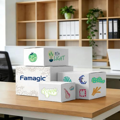 Famagic 8x6x6 Shipping Boxes Small for Small Business, White, 10 pack - color: White, size: 8x6x6 inch