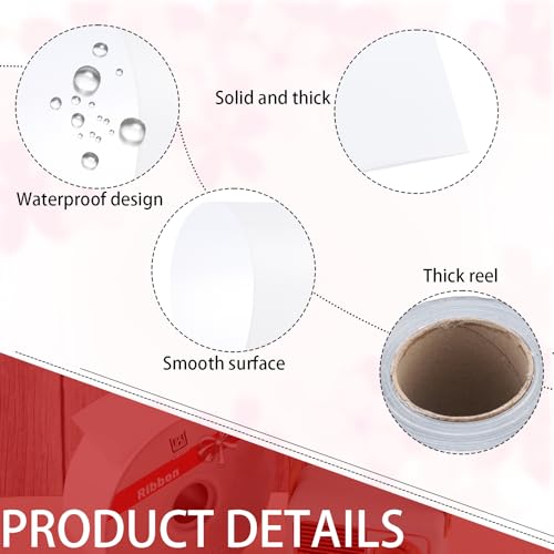 Shiny Waterproof Ribbon,Curling Ribbon for Gifts Package Wrapping,Crafting. (White, 2inch x 100yards) (Pack of 2) - color: White, size: 2inch x 100yards (Pack of 2)
