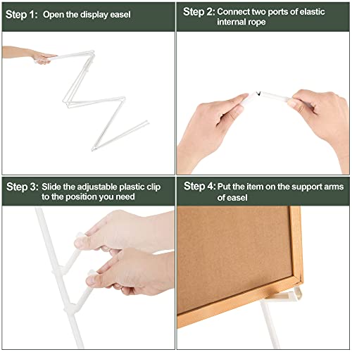 DANMO Easel Stand for Wedding Sign Poster 63'' Instant Display Floor Adjustable Metal Art Easel White - style: White