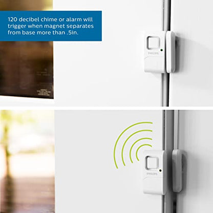 Philips Personal Security Window and Door Alarm, 10 Pack, Wireless Chime - size: 10 Pack