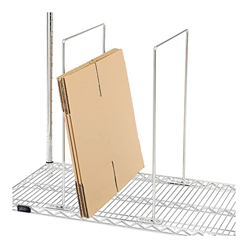 Quantum WCSD-1814 Wire Carton Divider, 18"W x 14"H, Carbon Steel, Chrome