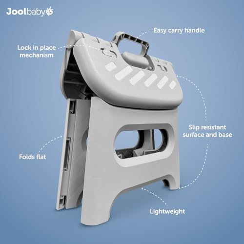 Jool Baby Folding Step Stool for Potty Training - Lock Prevents Pinching