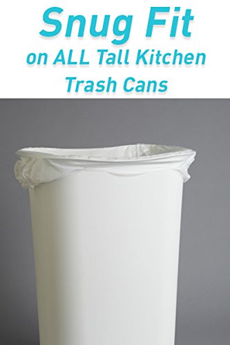 Hippo Sak - Tall Kitchen Garbage Bags with Ergonomic Handles - 13 Gallon Trash Bags - Super Strong, Patented Reinforced Bottom and Leak Proof Tall Kitchen Trash Bags - Heavy Duty Trash Bags (90 Count) - size: 90 Count (Pack of 1)