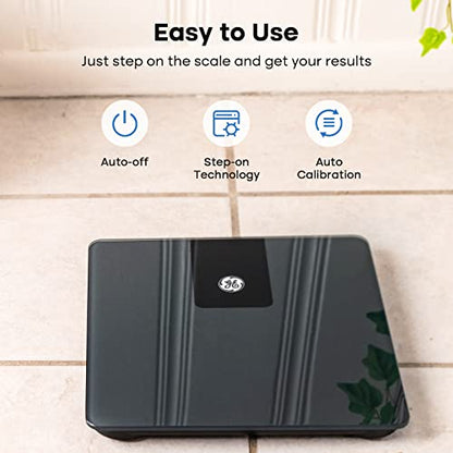GE Bathroom Scale for Body Weight 500lbs, Digital Weight Scales Heavy Duty - color: Black
