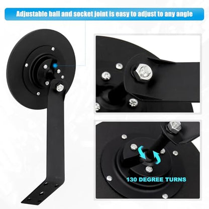 8" Convex Traffic Mirror, Adjustable Wall Mount for Driveway