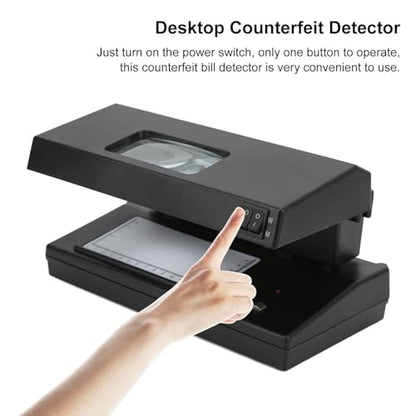 Counterfeit Bill Detector with LED UV Light, Money Marker Counterfeits Money Detector, Fake Money Detector Machine for Bill, UV Counterfeit Money Detector, Backlight for Watermark Detection