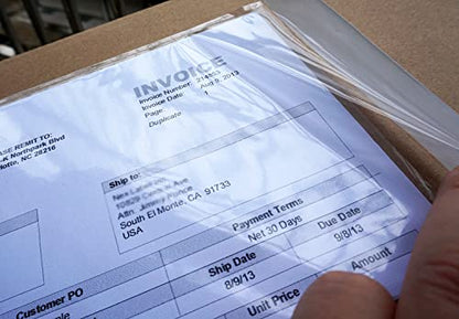 BEUYI Premium 6''x10'' Packing List Envelope, Tailored Size for Letter-size Paper Folded in Half, Adhesive Shipping Label Pouch/Sleeve (50 pack) - size: 6''x10''／50 pack