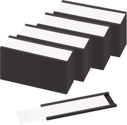LLPT Magnetic Label Holder, 3" x 1" 50 Packs C Channel, ROHS Certified NBR - size: 3" x 1" 50 Packs