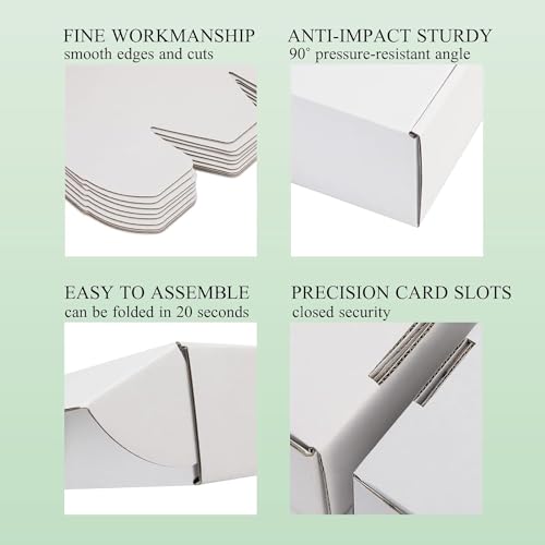 8x5x2 White Shipping Boxes for Small Business, Packing, 25 Pack - color: White, size: 8x5x2 Inch