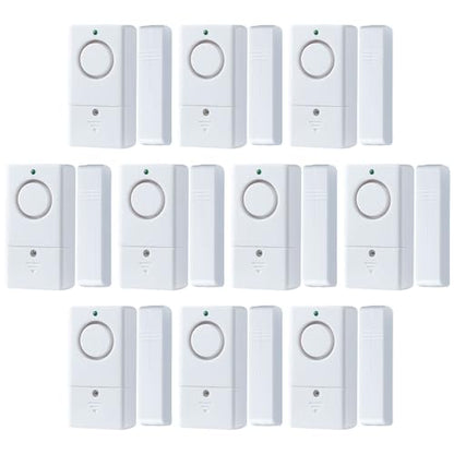 Door Window Alarms, 120DB Door Alarms for Kids Safety, Security Alarm with Chime for Store Pool, 10 Pack - style: 10 Pack