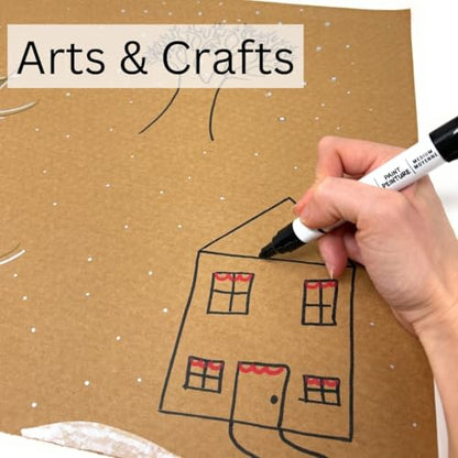 N.F. String & Son Kraft Paper Sheets - 20 x 16 in. - 250 Kraft Sheets, Kraft Paper, Heavy-Duty Brown Craft Paper Sheets for Arts and Crafts, Drawing, DIY, Packaging (250)