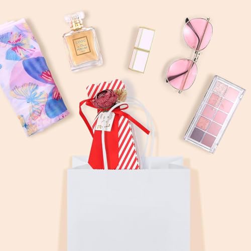 GSSUSA White Gift Bags 5.25x3.75x8 400Pcs, Paper Bags with Handles Bulk for Small Business - color: White, size: 5.25x3.75x8 Inch (Pack of 400)