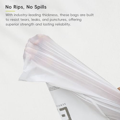 EKO 21 Gallon / 50-90 Liter, Drawstring Trash Bags, Extra-Strong Garbage Bags,Lavender Scent with Continuous Odor Control, Easy-Dispense Roll -Kitchen&Household Use,CodeG, White 60 Count (Pack of 4) - size: 60 Count (Pack of 4), style: 21 Gallon Bags/Code