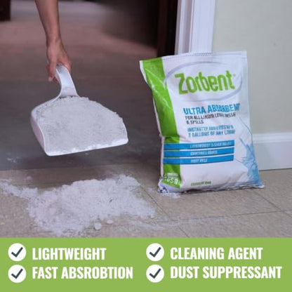 Liquid Spill Kit | 16X More Absorbent than Clay, Commercial-Grade Vomit, Urine, Oil, All Liquids Spill Powder, Reusable - size: 160 Ounce (Pack of 1)