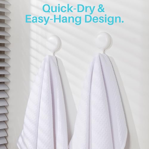 JOYMOOP Microfiber Cleaning Cloth, 6 Piece Set, Large, White - color: N
