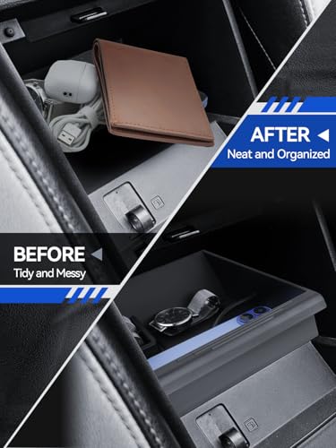 for Mazda MX-5 Center Console Organizer 2006-2014 Mazda MX-5 Miata NC Accessories Armrest Tray Middle Storage Box Insert Container Durable ABS Plastic - size: for 2006-2014 Mazda MX-5 Miata NC