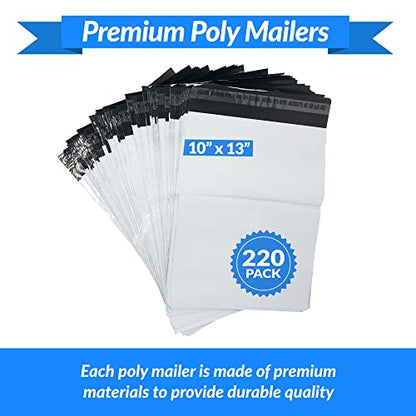 Reli. Poly Mailers 10x13" | 220 Count | White