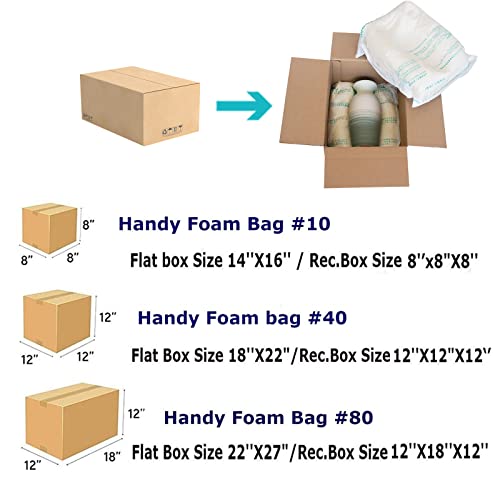 Expanding Foam Packaging Expanding Packing Foam for PC, Fragile & Irregular Valuables Items, Electronics, Ceramics, 18"x22" Expandable Packing Foam for Shipping & Moving #40 (48 Pack) - size: #40-48 PACK