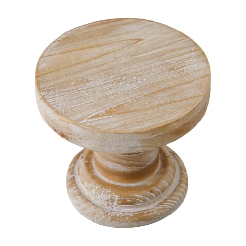 SOFE Farmhouse Wood Risers Display Stands, 5 Inches Tall Display Pedestal - color: Wood