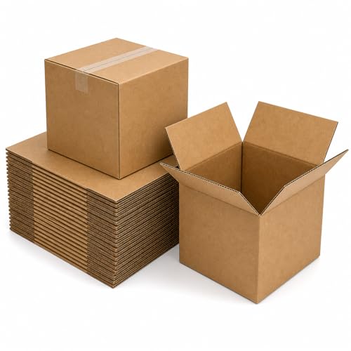 9x9x6 Brown Kraft Shipping Boxes for Small Business, 20 Pack - size: 9x9x6 Inch