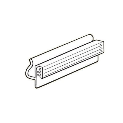 Slatwall Economy Sign Holder - Flush Signage & Card Grip for Slatwall Panels - 10 Pack - size: 10 Pack